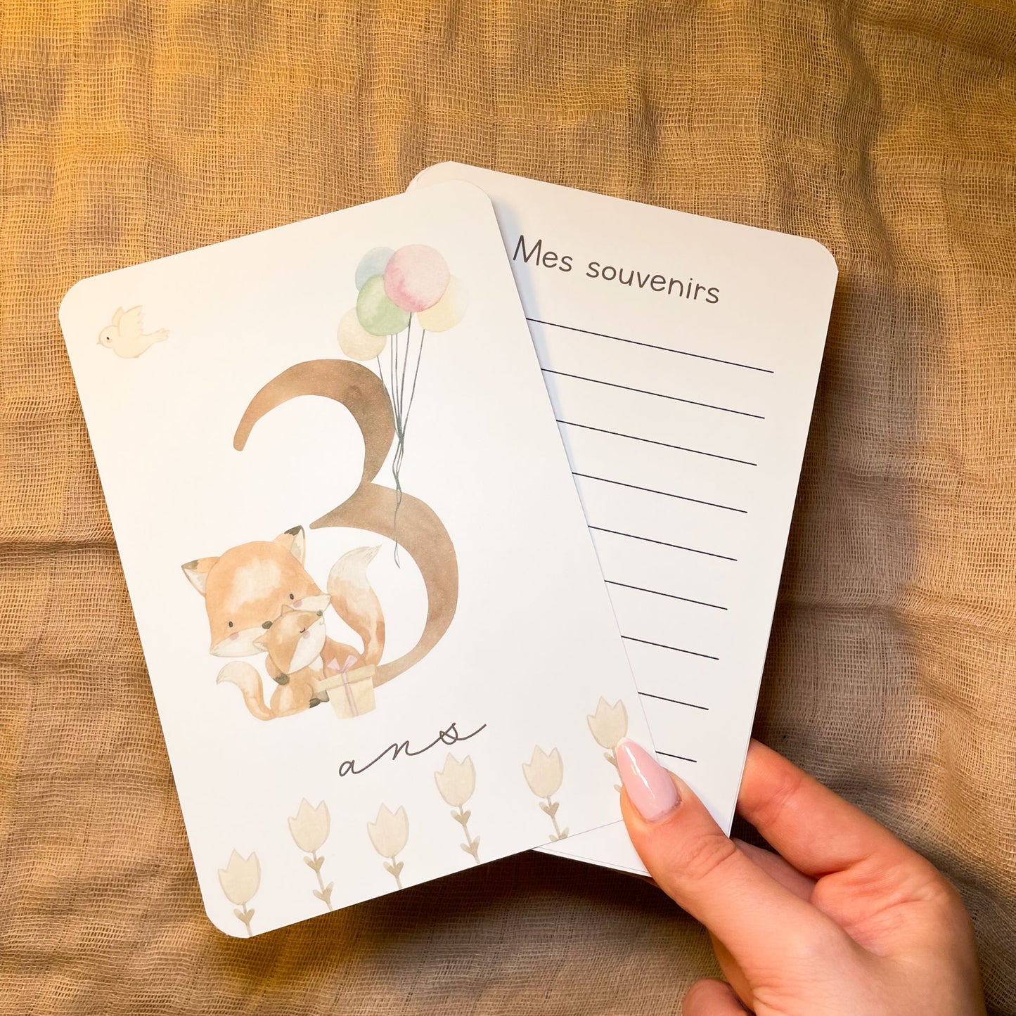 Baby Milestone Cards - Third Year - Fox