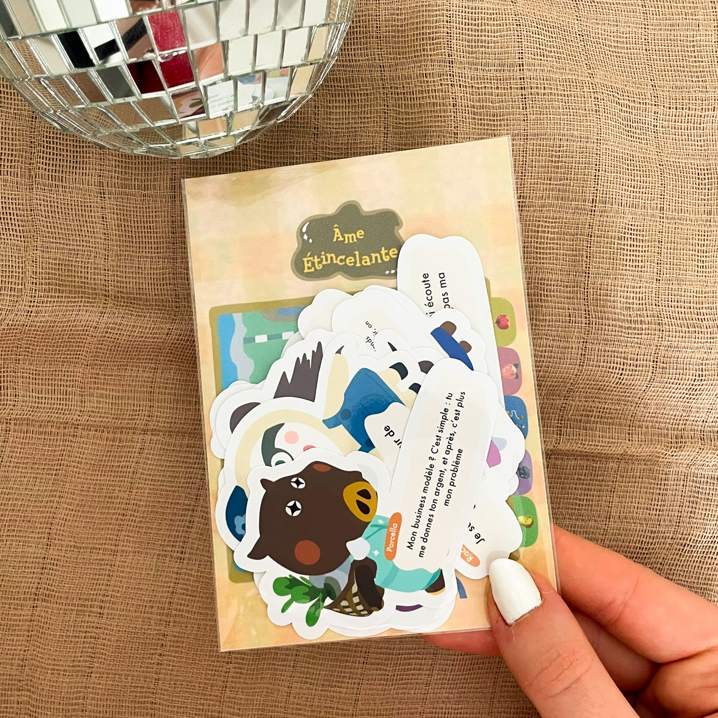 Lot de 11 stickers Animal Crossing humoristiques - Drop 1