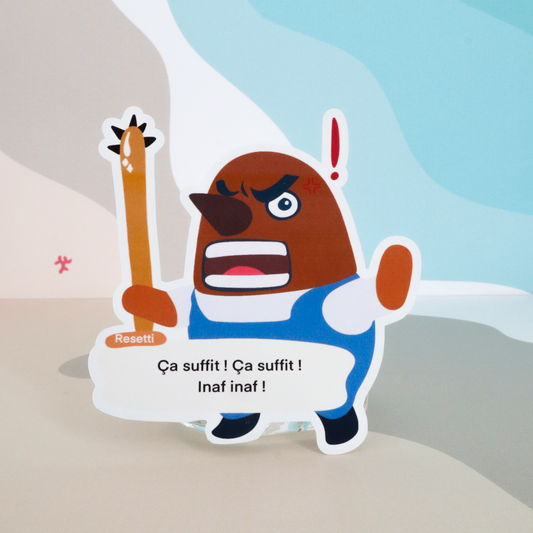 Sticker à l'unité - Resetti - Humoristique