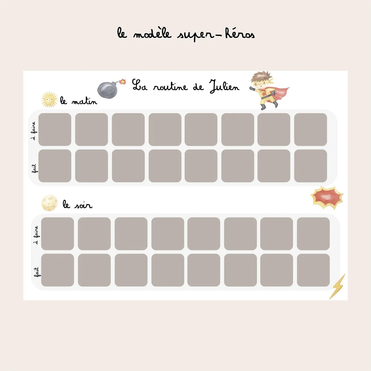 Children's daily routine - Fox