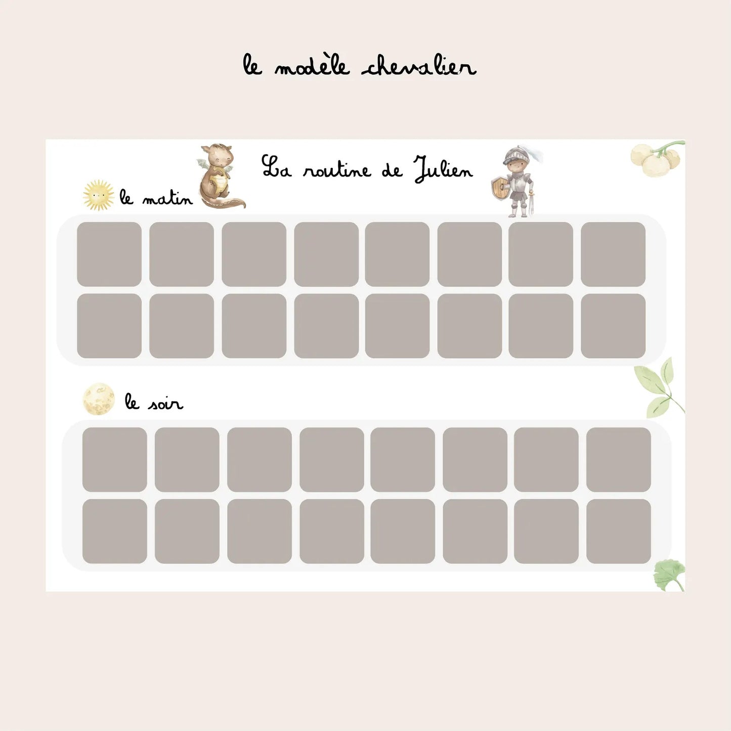 Children's daily routine - Fox