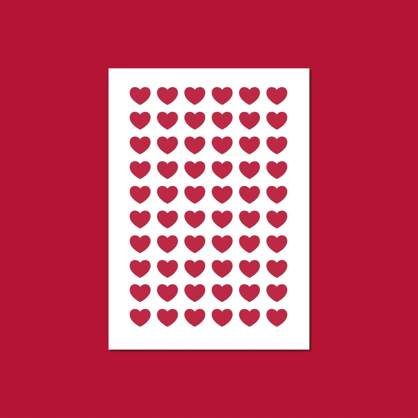 Sticker sheet - hearts
