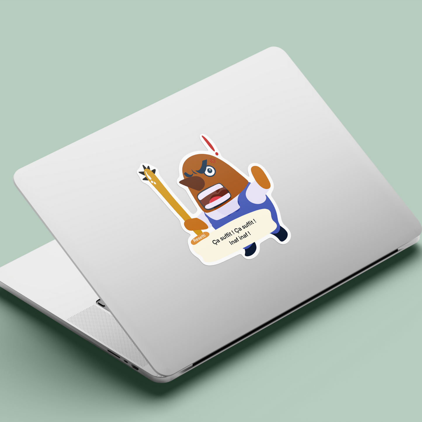 Sticker à l'unité - Resetti - Humoristique