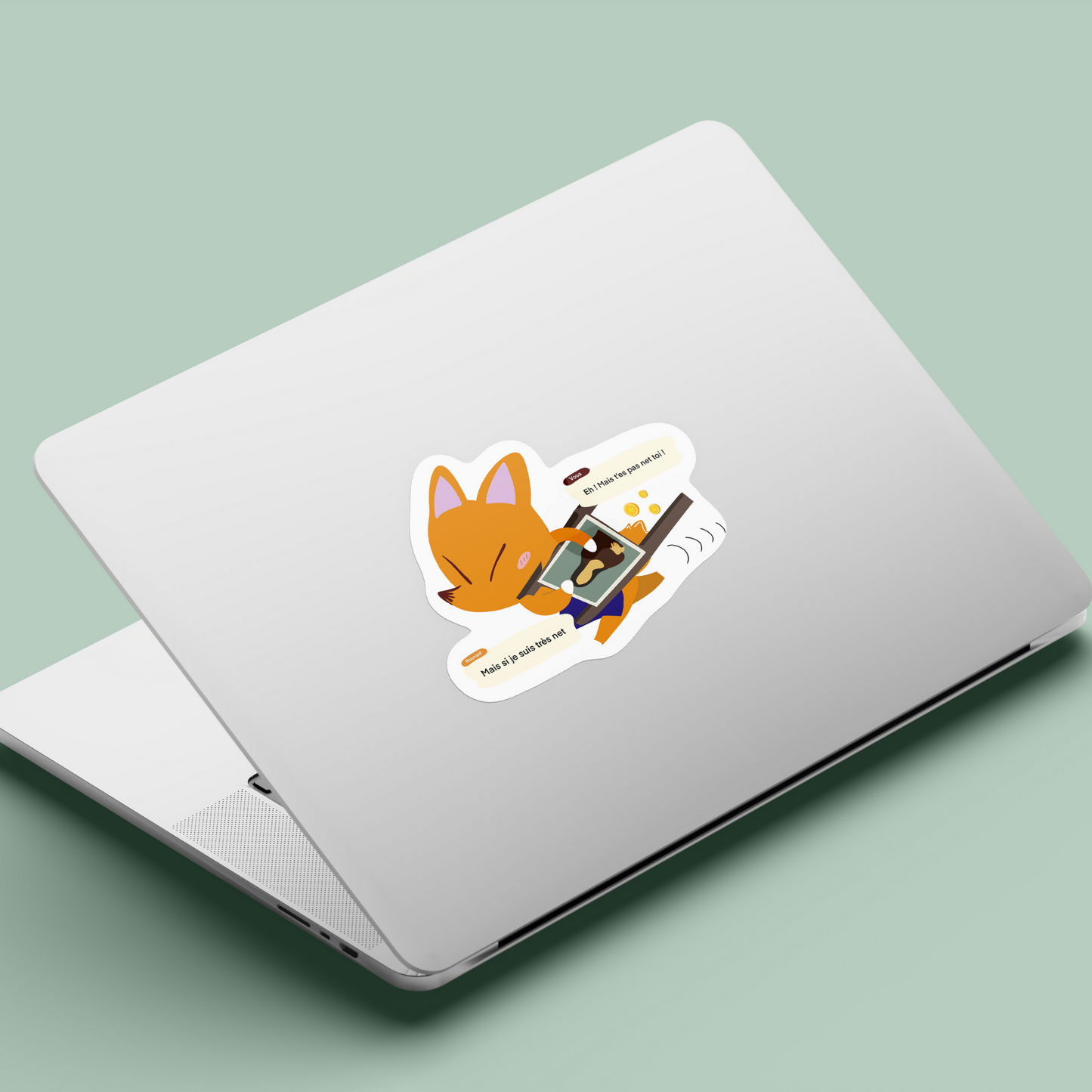 Sticker à l'unité - Rounard et Mona Lisa - Humoristique