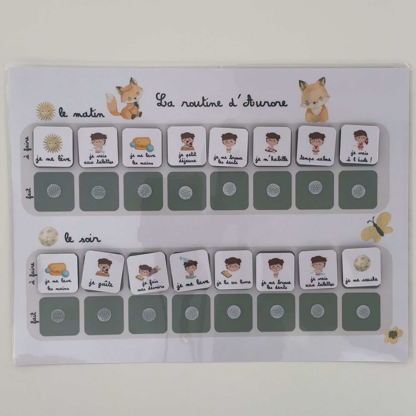 Children's daily routine - Fox