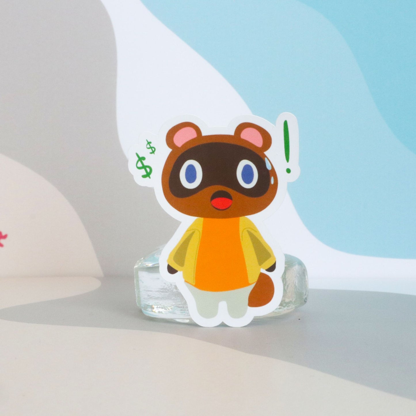 Sticker animal crossing - Tom Nook choqué
