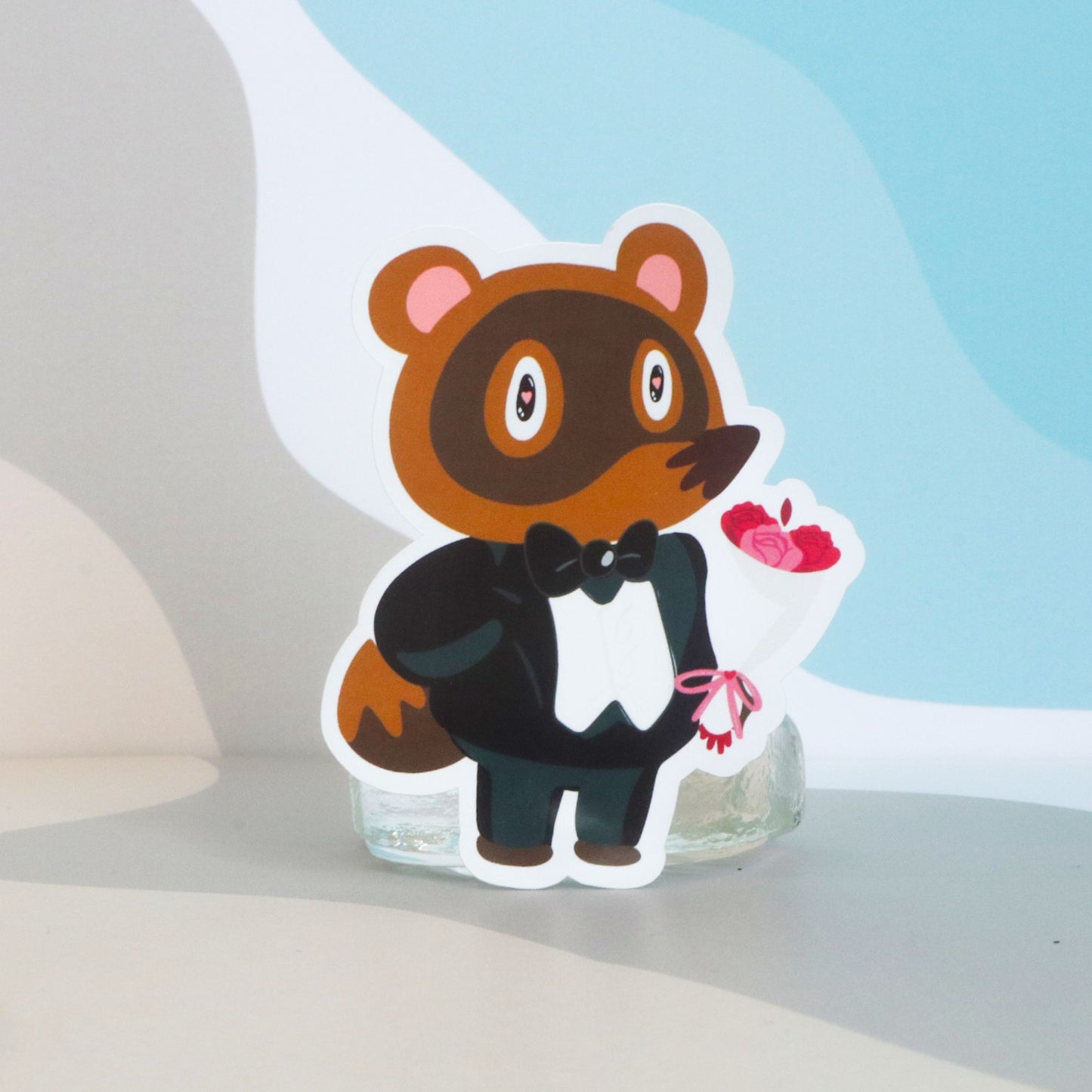 Sticker animal crossing - Tom Nook se marie !