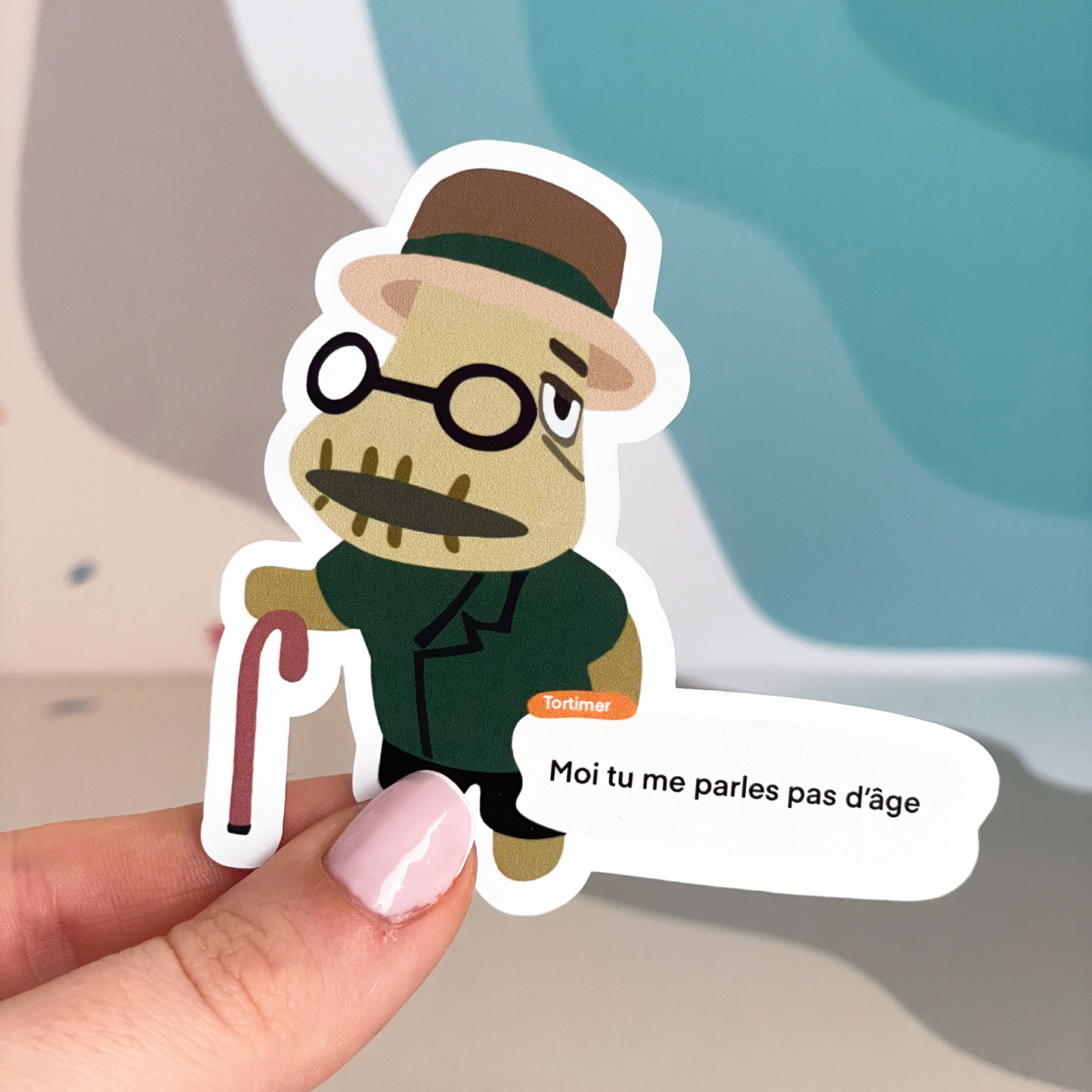 Sticker à l'unité - Tortimer - Humoristique