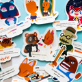 Lot de 10 stickers Animal Crossing humoristiques - Drop 2