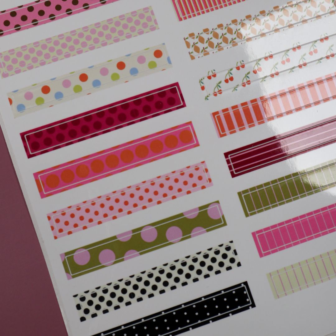 Planche de stickers - washi 📓