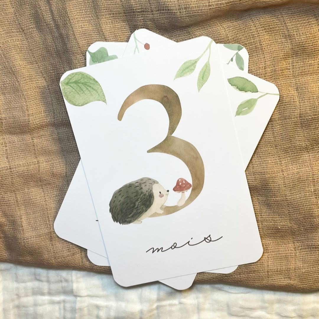 Baby Milestone Cards - First Year - Woodland