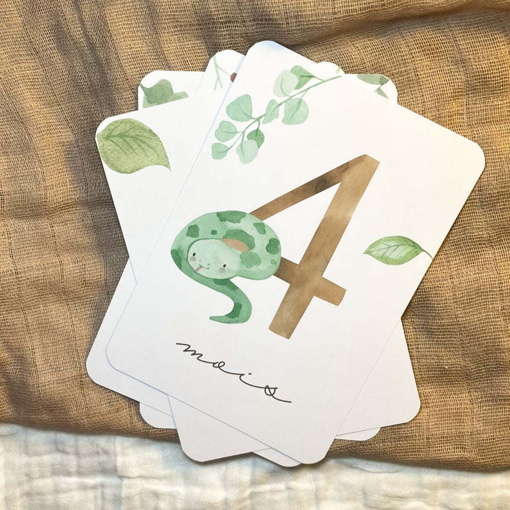 Baby Milestone Cards - First Year - Woodland