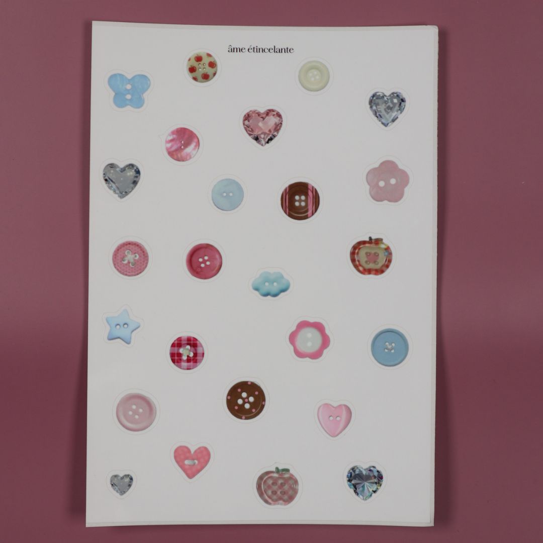 Planches de stickers - boutons 🪡