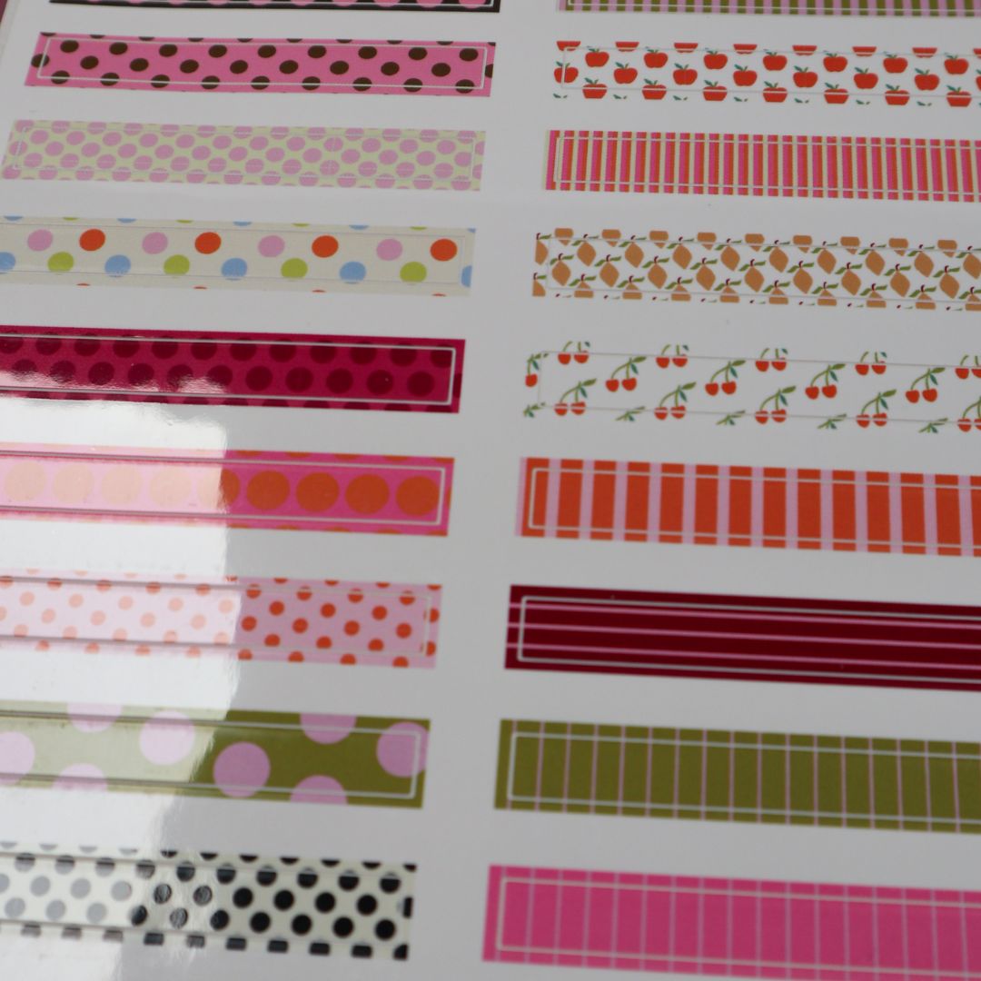 Planche de stickers - washi 📓