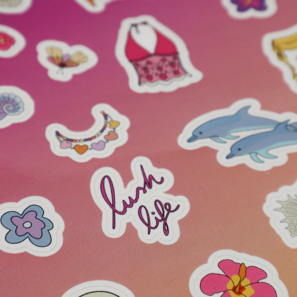 Planche de stickers - colourful summer 🐬