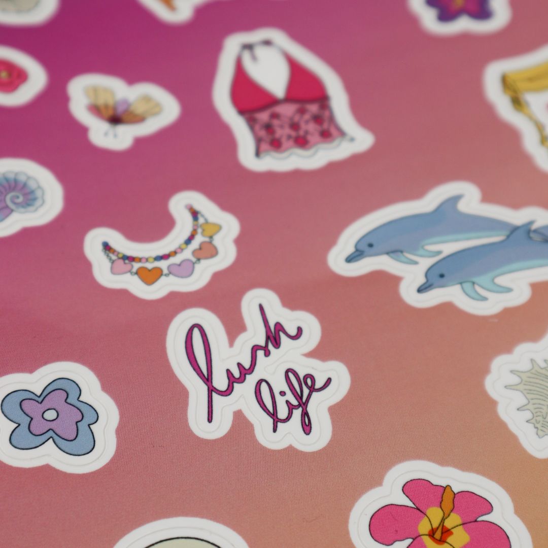 Planche de stickers - colourful summer 🐬