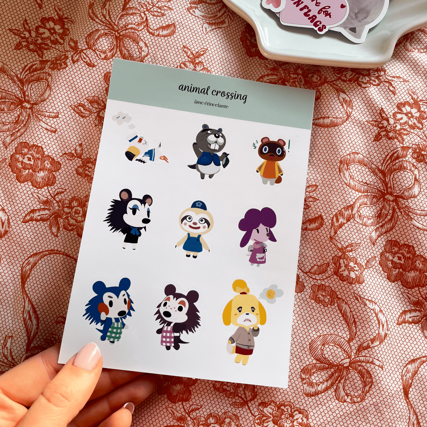 Planche de stickers Animal Crossing - Personnages