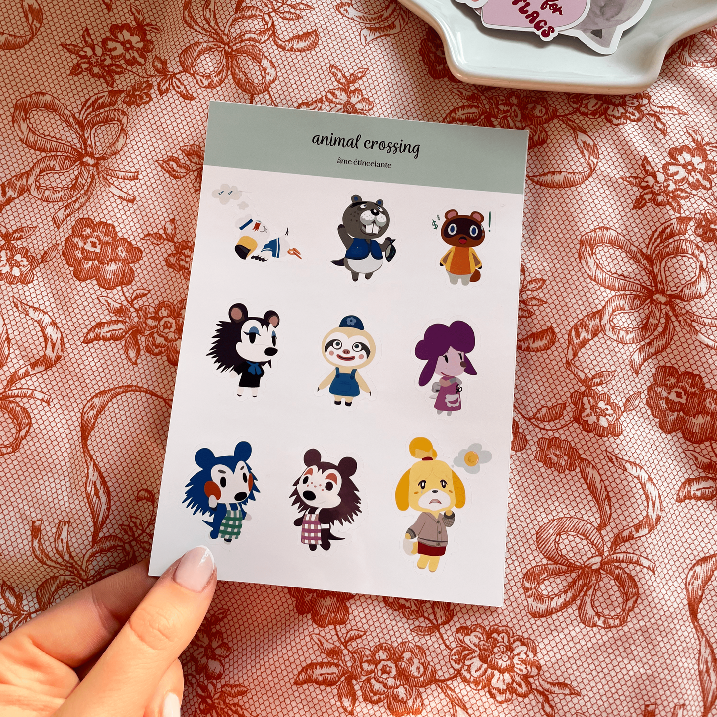 Planche de stickers Animal Crossing - Personnages