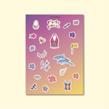 Planche de stickers - colourful summer 🐬