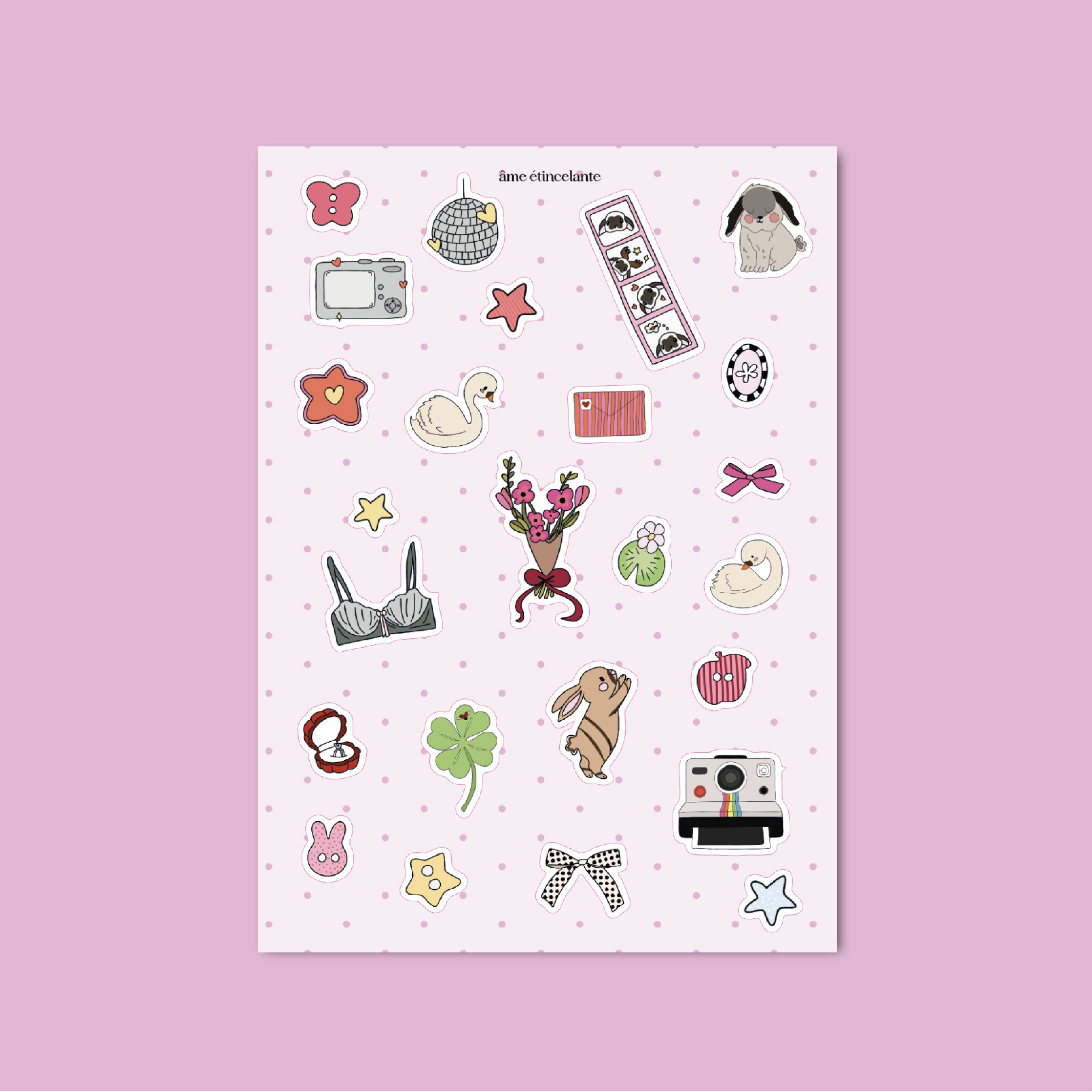 Planches de stickers - things I like 🐰