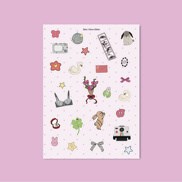 Planches de stickers - things I like 🐰