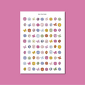 Planches de stickers - alphabet fleurs 🌸