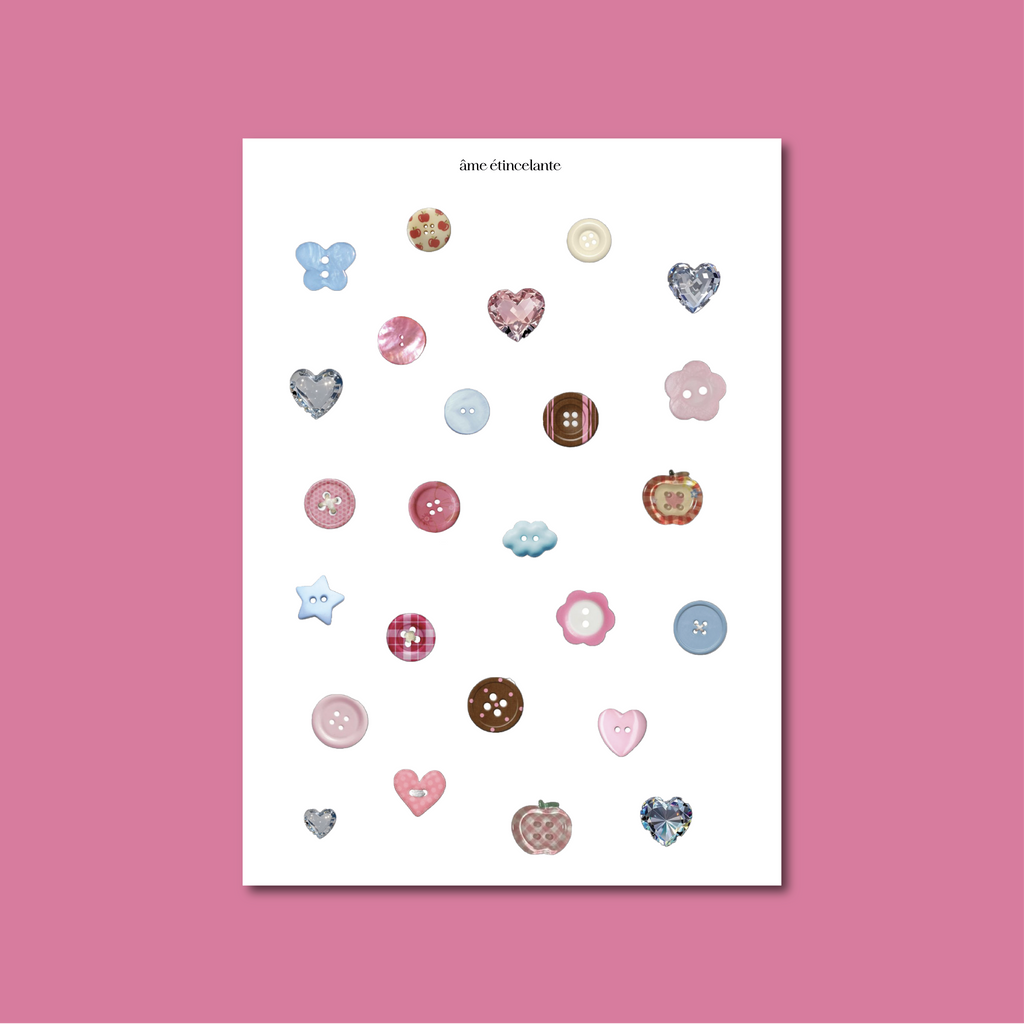 Planches de stickers - boutons 🪡