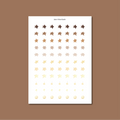 Planches de stickers - étoiles 🌟