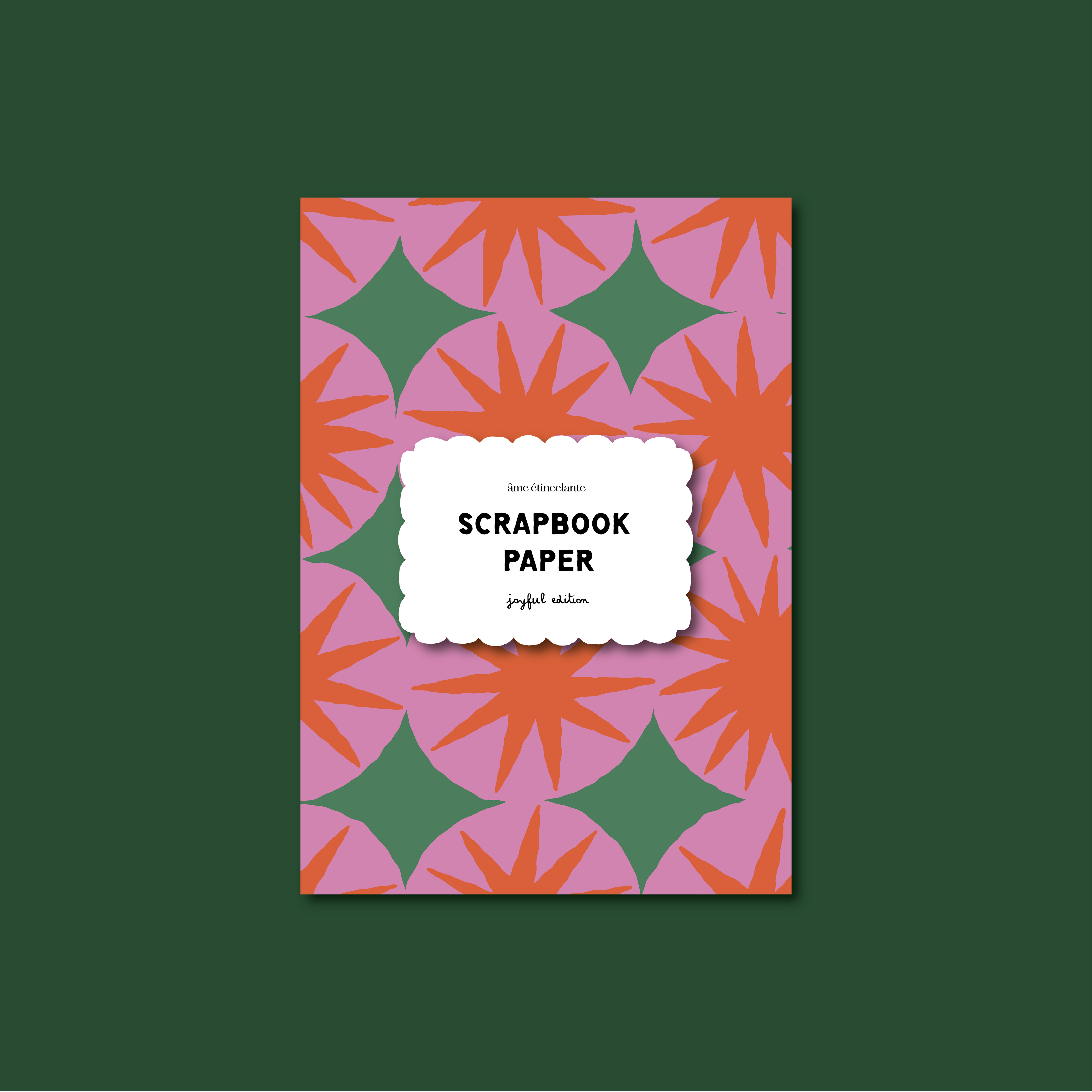 Scrapbook paper - joyful