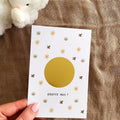 Carte à gratter personnalisée - fleurs