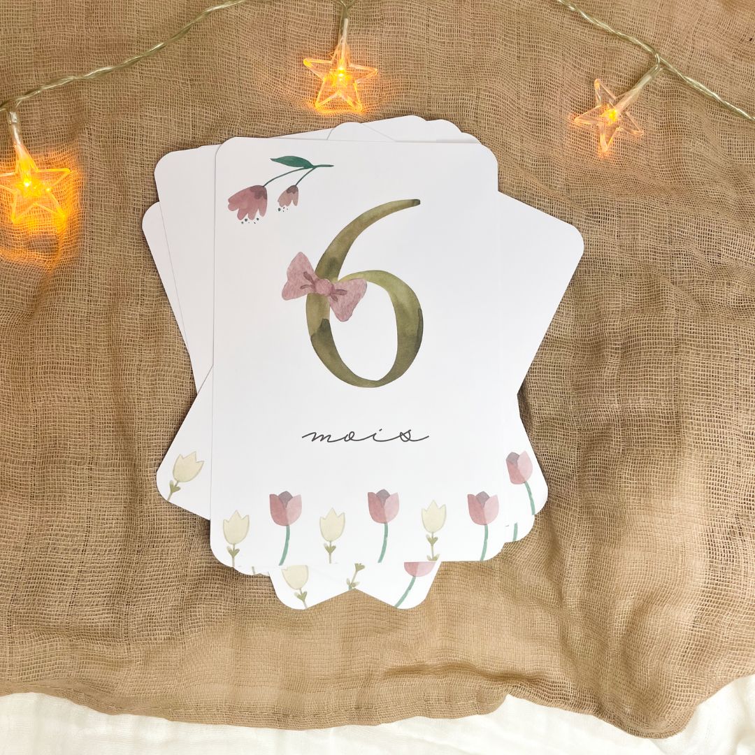 Baby milestone cards - First year - Knot