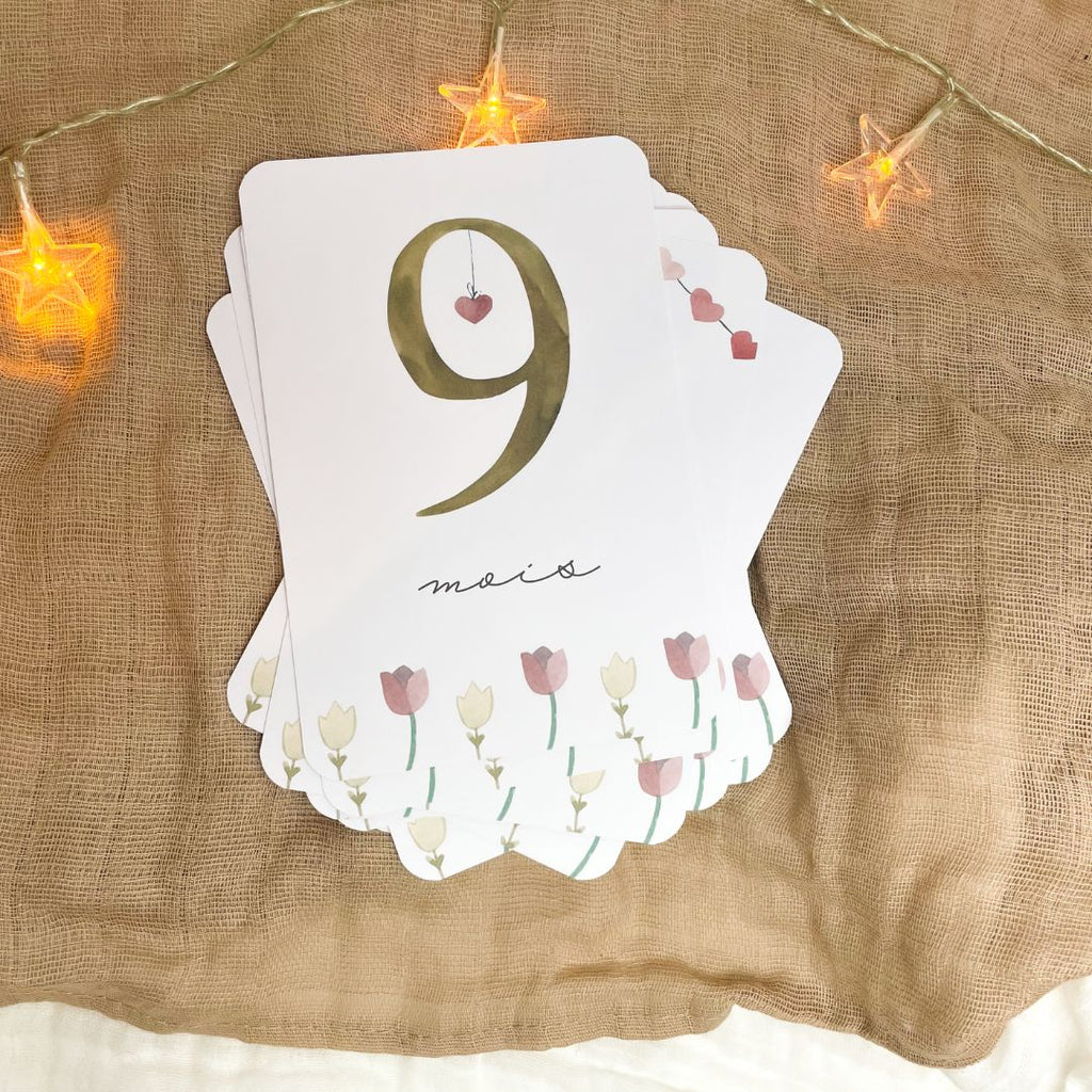 Baby milestone cards - First year - Knot