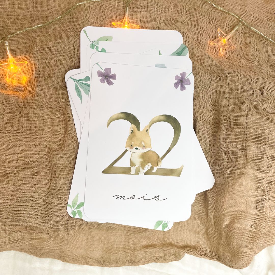 Baby Milestone Cards - Second Year - Australian Animals