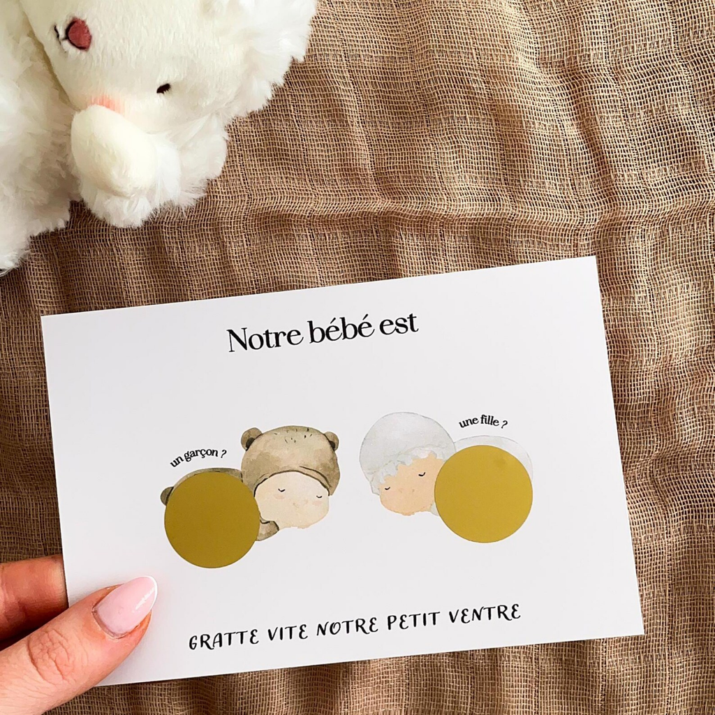 Gender reveal card - Baby 