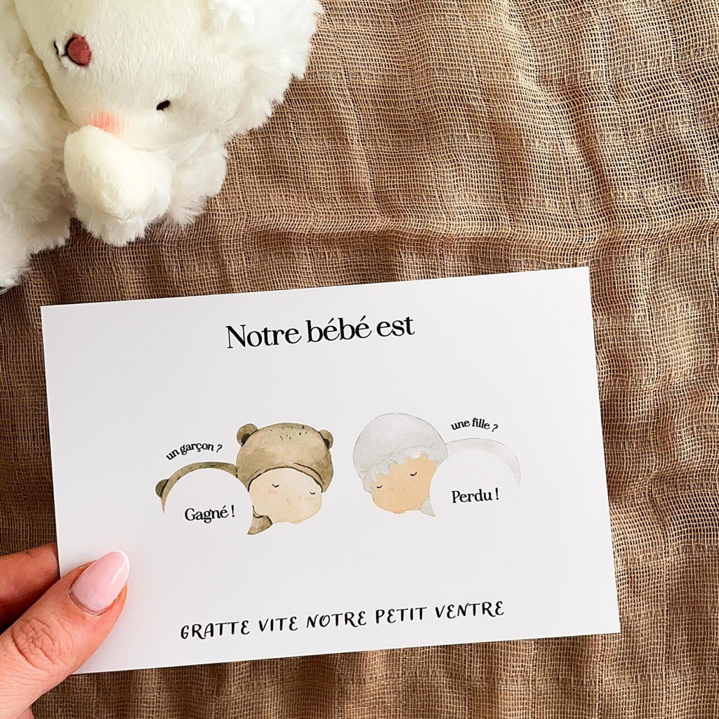 Gender reveal card - Baby 