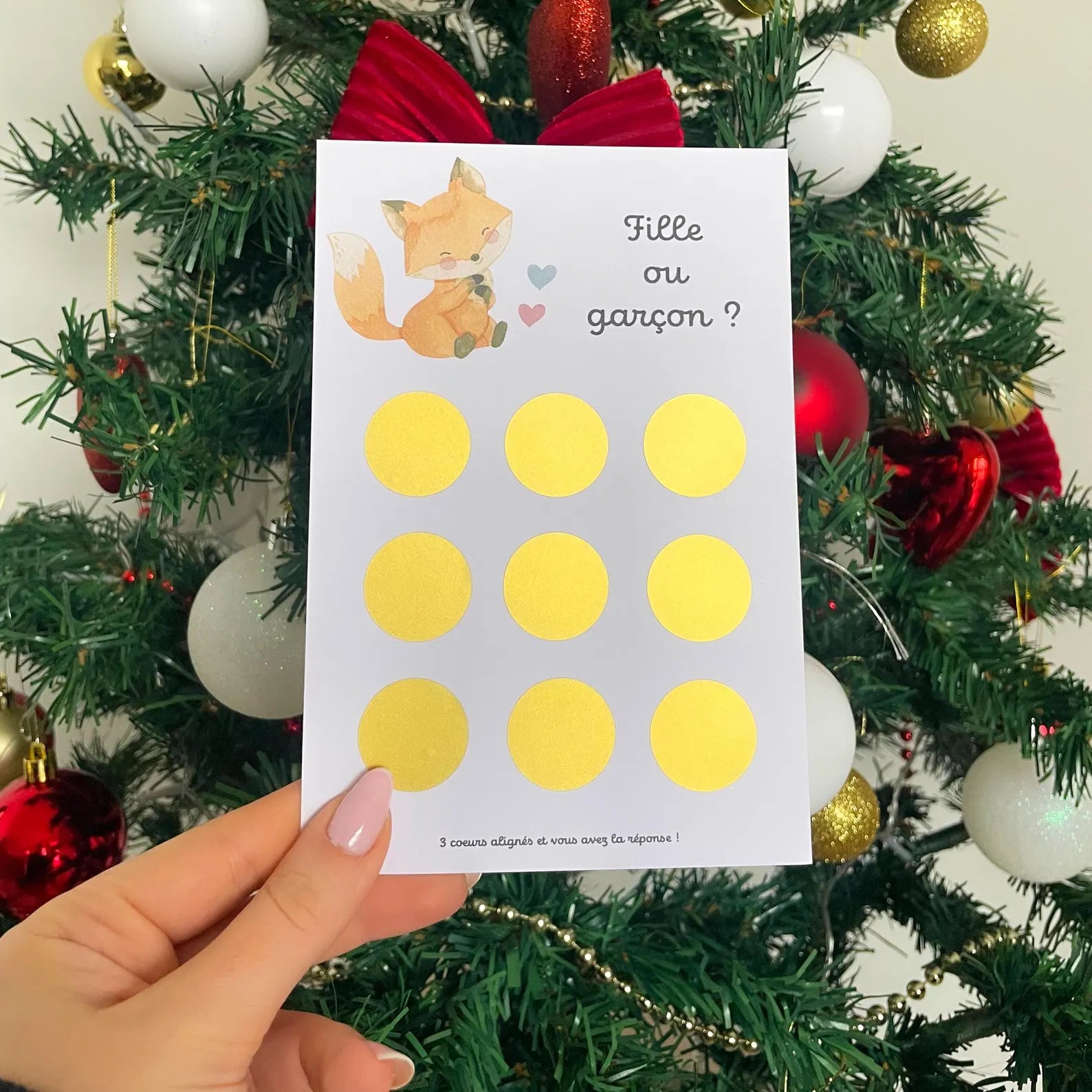 Carte à gratter - Gender Reveal - Bingo Renard