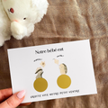 Gender reveal card - Bohemian animals
