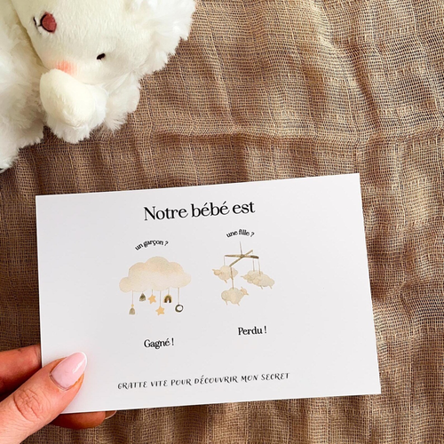 Gender reveal card - Mobile