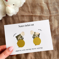 Gender reveal card - Teddy bears