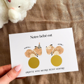 Gender reveal card - Bohemian fox