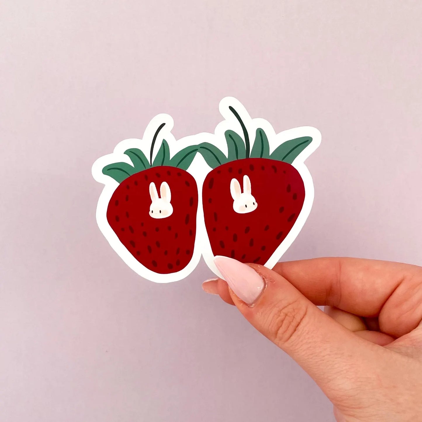 Sticker à l'unité - Fraise