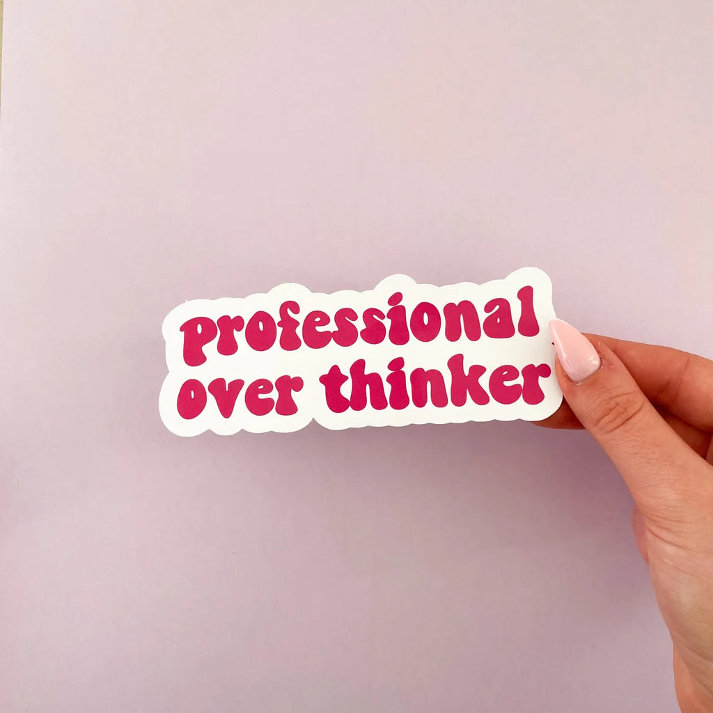 Single sticker - professional overthinker
