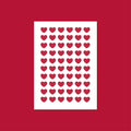 Sticker sheet - hearts