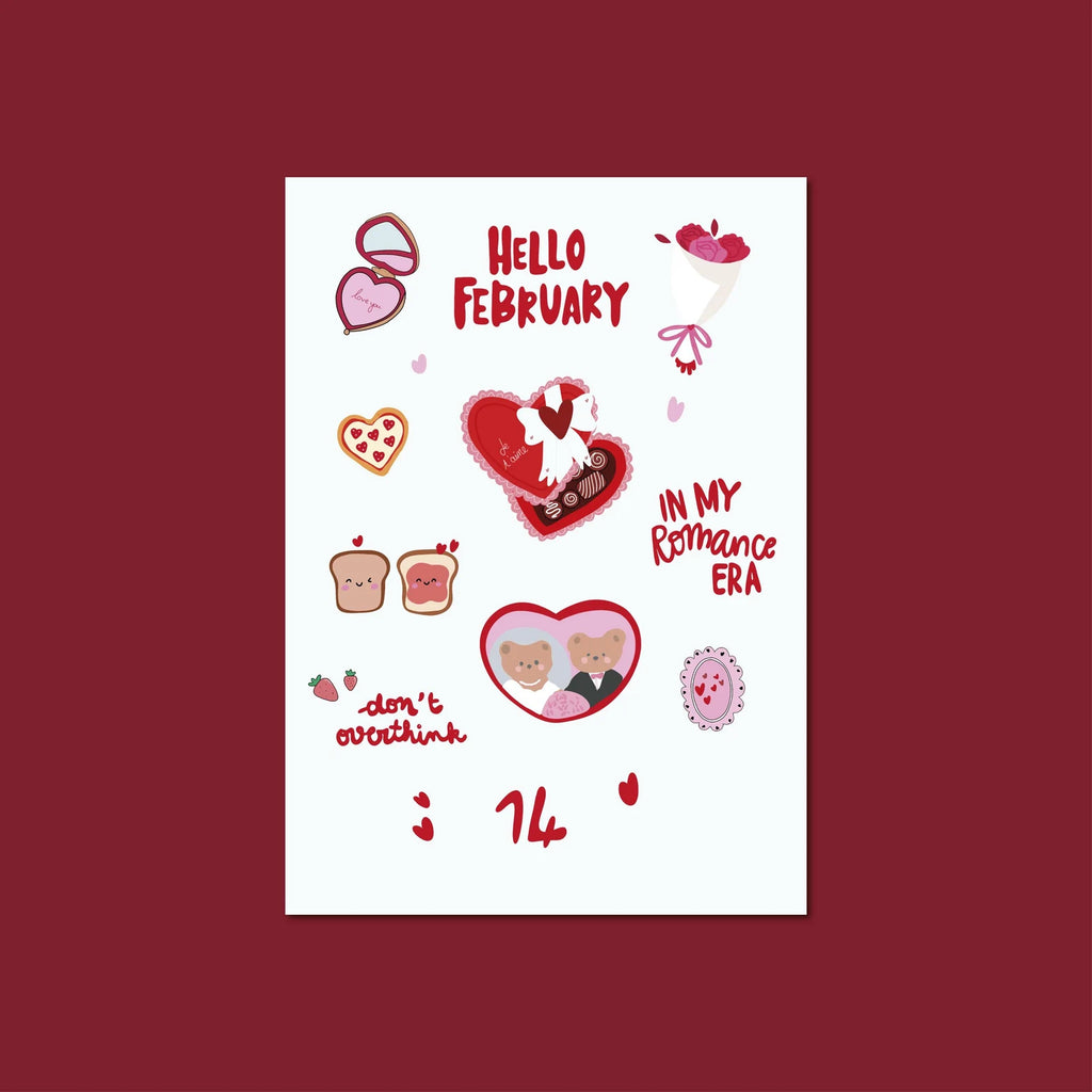 Sticker sheet - Valentine's Day