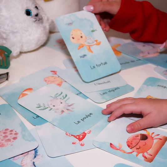 Jeu d'apprentissage 3 ans - Animaux de la mer