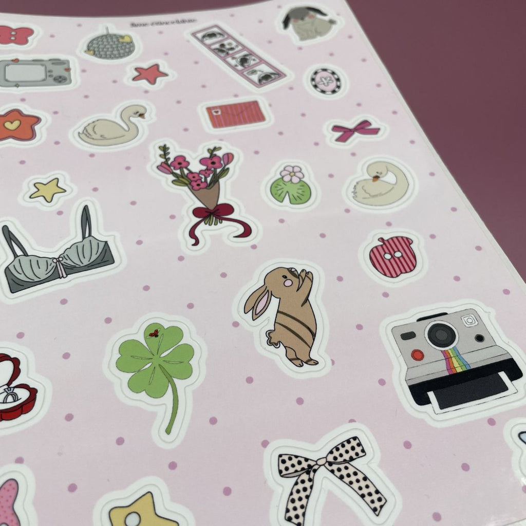 Planches de stickers - things I like 🐰