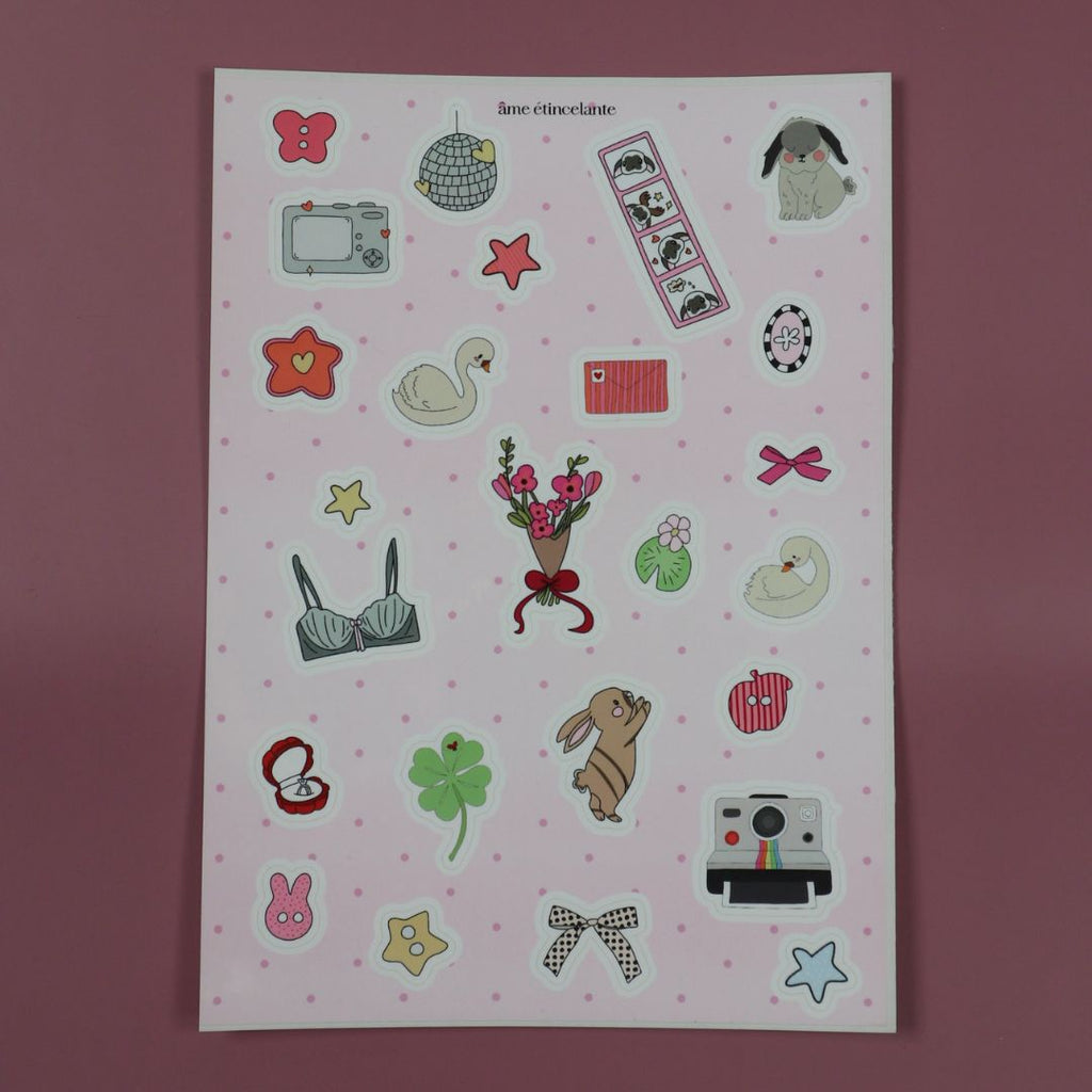 Planches de stickers - things I like 🐰
