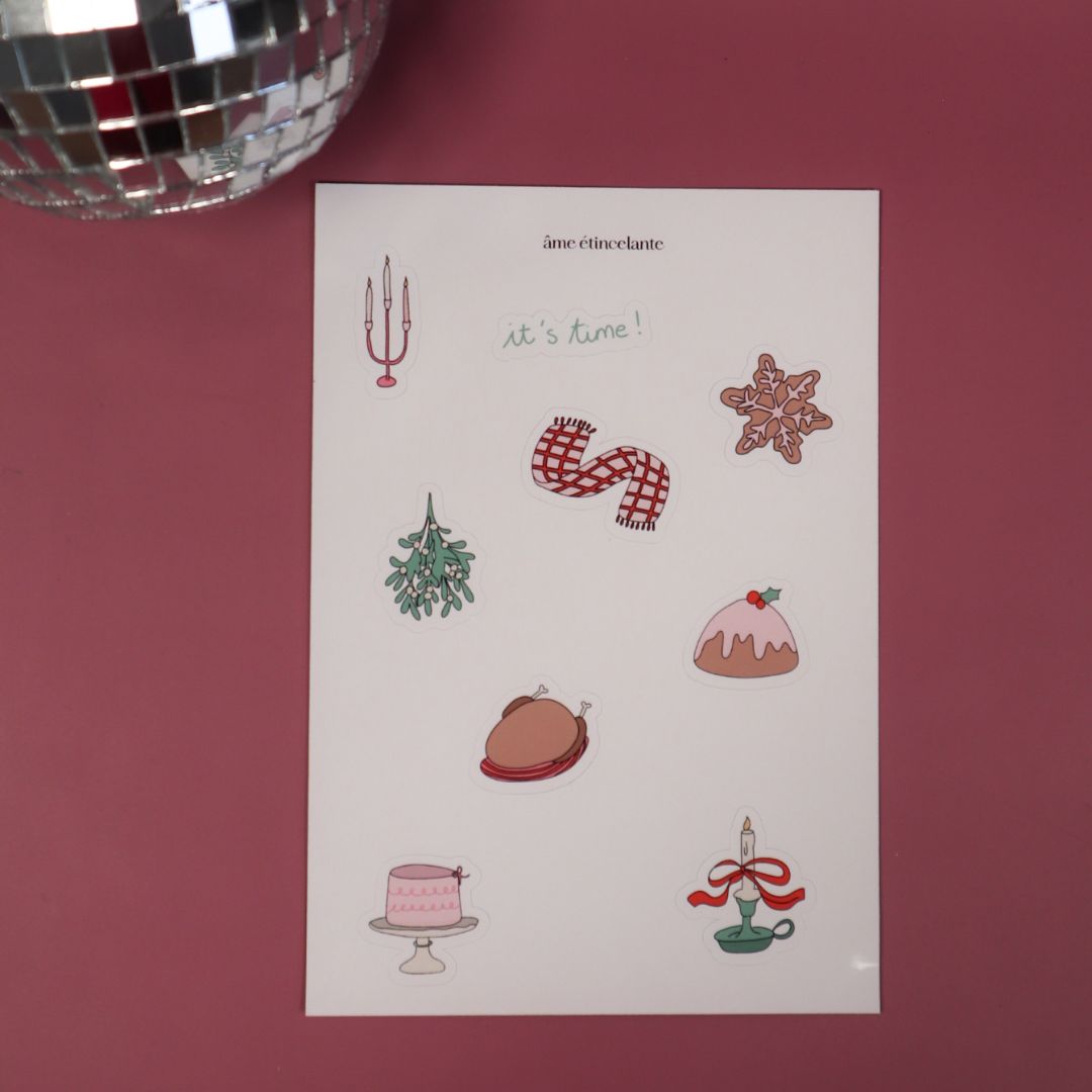Planche de sticker - Noel