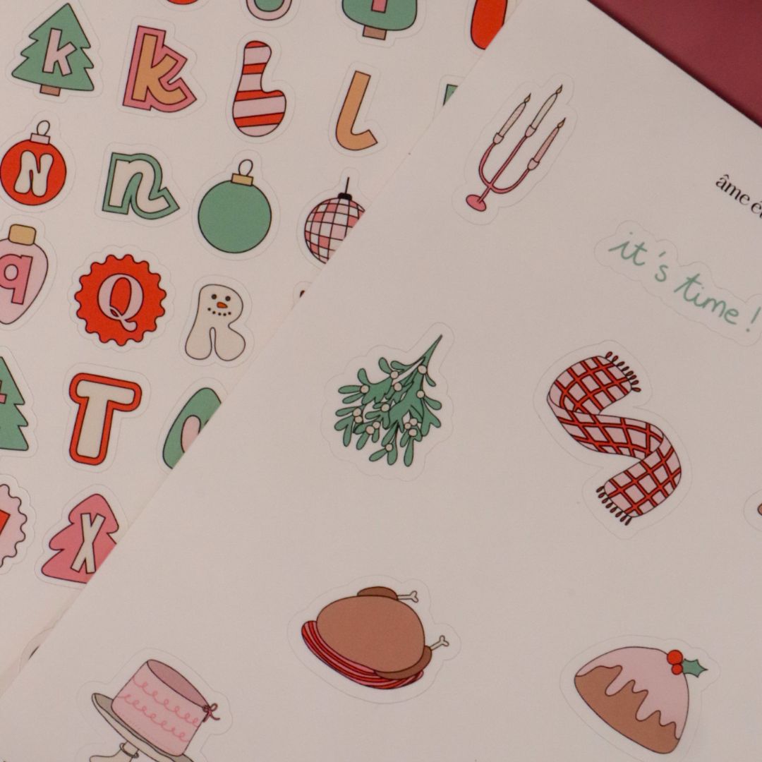 Planche de sticker - Noel