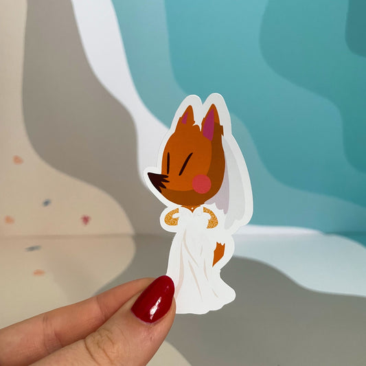 Sticker animal crossing - Rounard se marie !